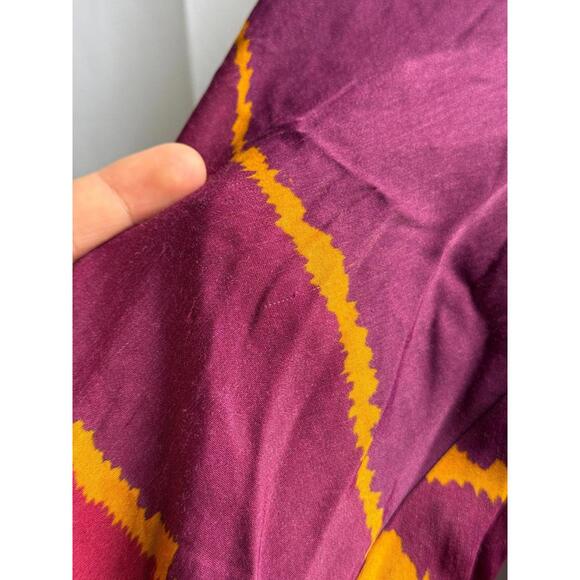 FARM Rio Vintage Wave Midi Dress Size S Pink With Fabric pull - Picture 8 of 14